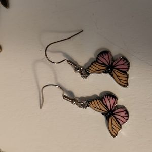 Handcrafted butterfly earrings